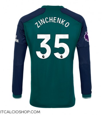 Arsenal Oleksandr Zinchenko #35 Terza Maglia 2023-24 Manica Lunga